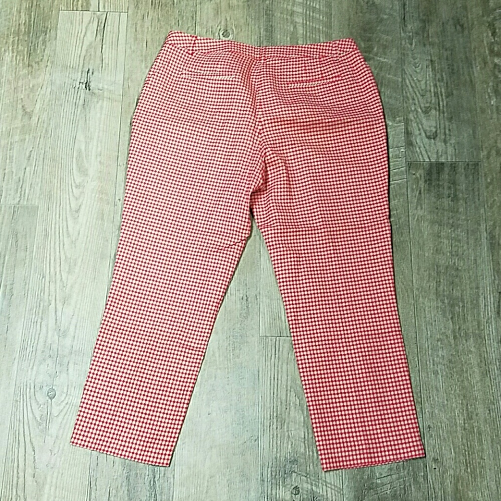 Boden Red Check Pants - Picture 3 of 4